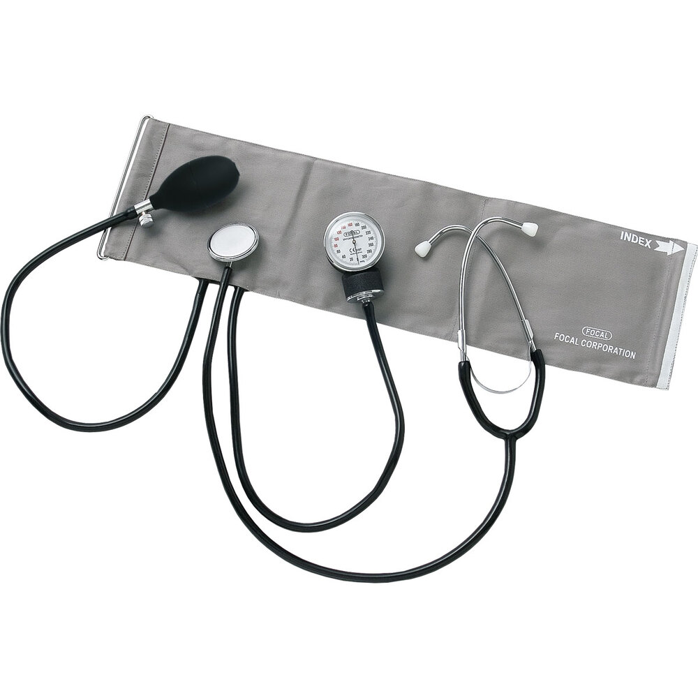 FOCAL Aneroid Blood Pressure Monitor FC-101 with Integrated Stethoscope"