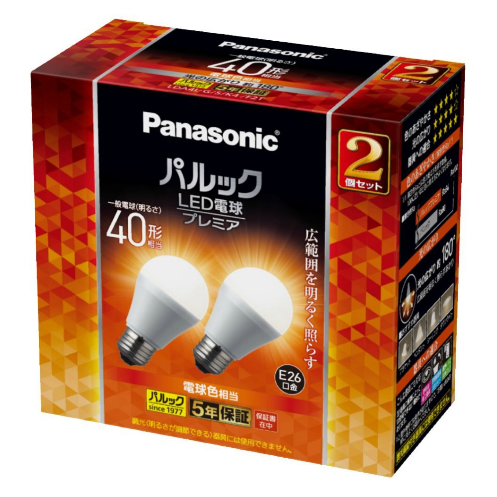 LDA4LGSK4F2T LED Bulbs, Standard Bulb Type (E26 Base), Pack of 2