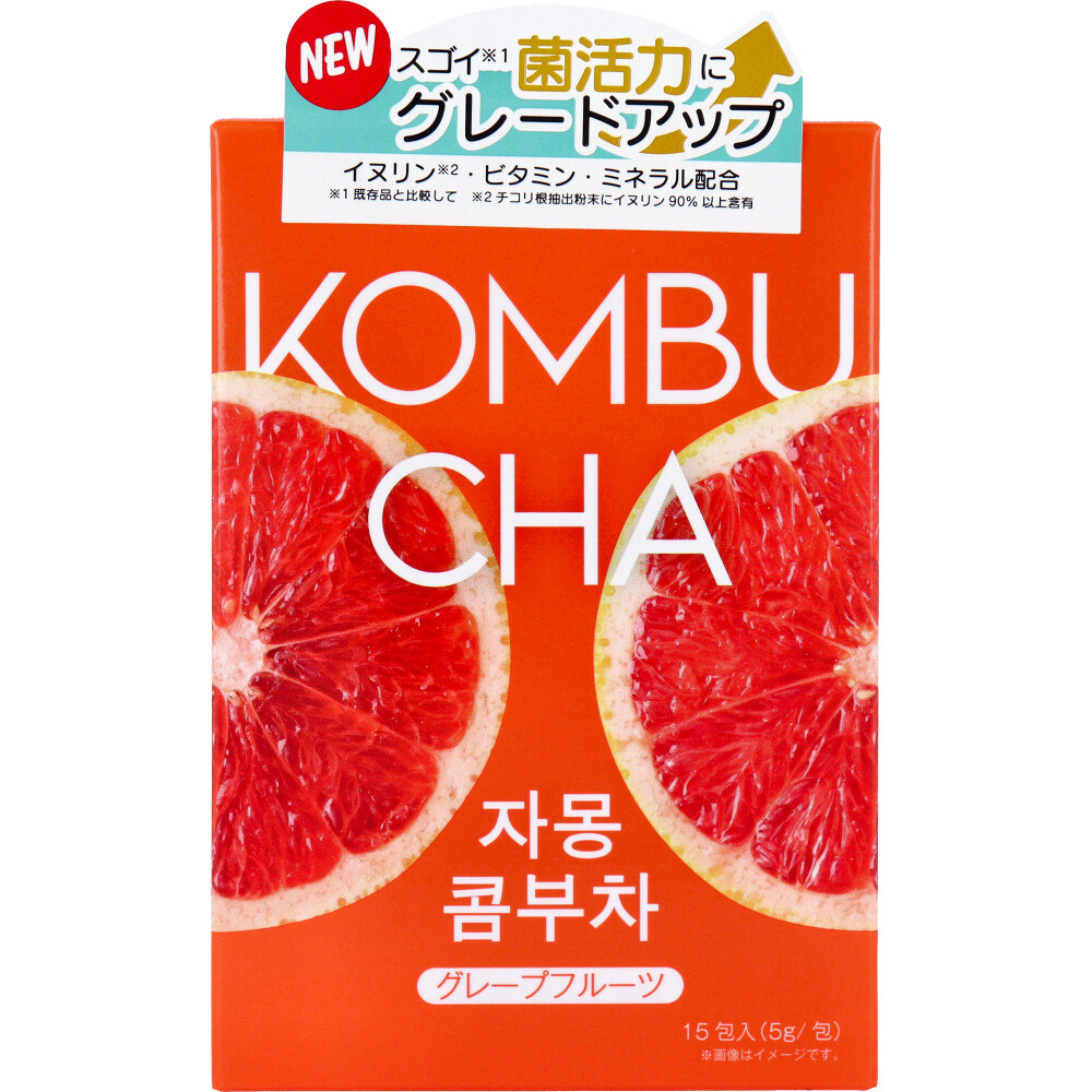 HEALSLAB Kombucha Grapefruit 5g × 15 Packets