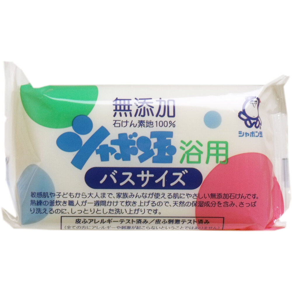 Shabondama Bath-Size Additive-Free Soap 155g